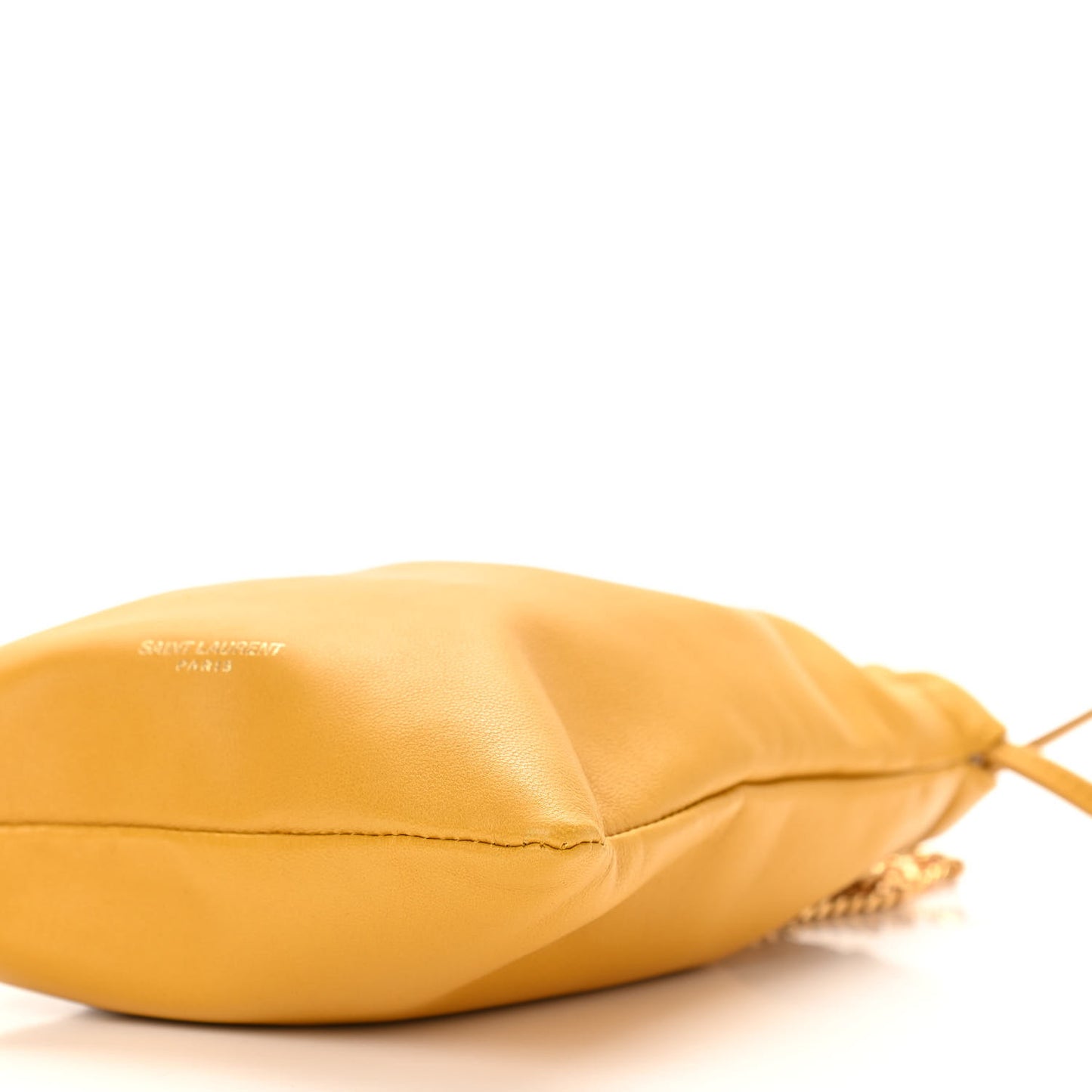 Lambskin Paris Drawstring Pouch Saffran