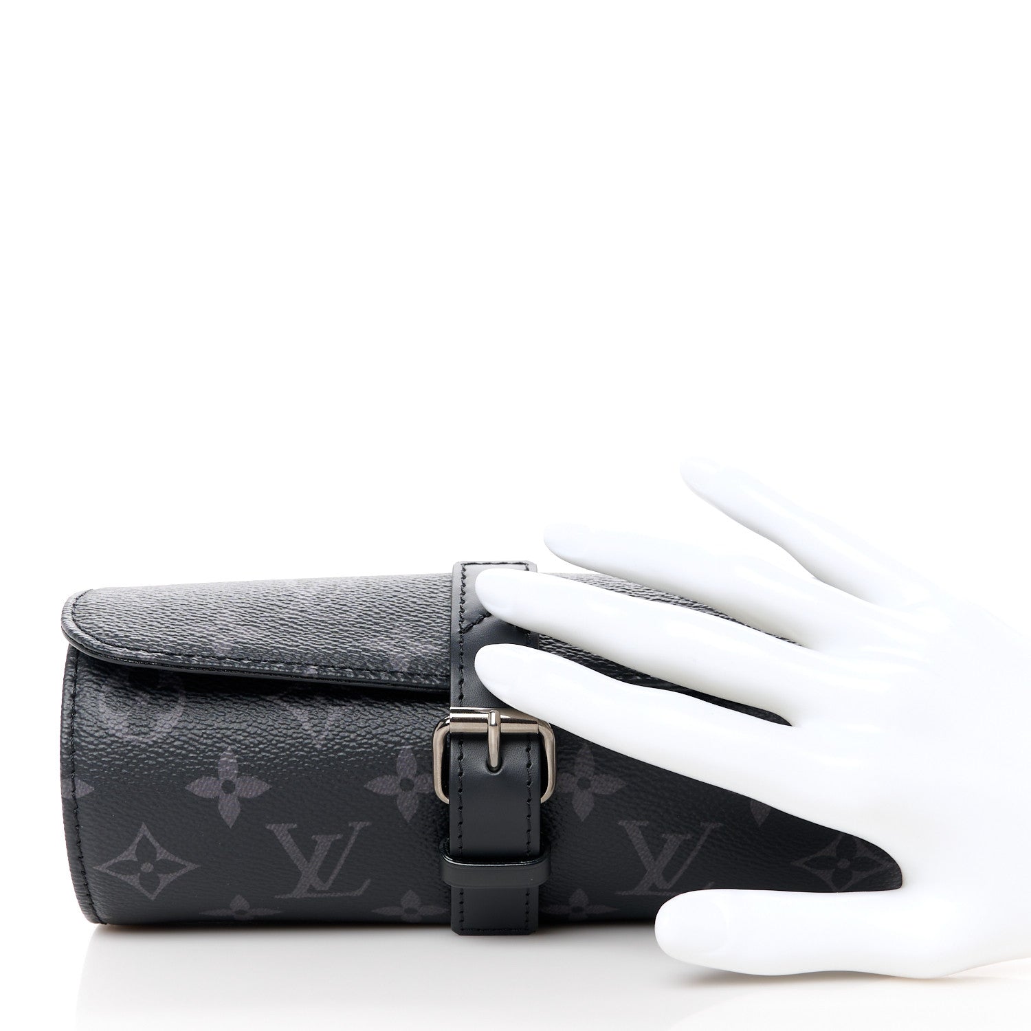 Louis Vuitton Monogram Eclipse 3 Watch Travel Case 2 of 8