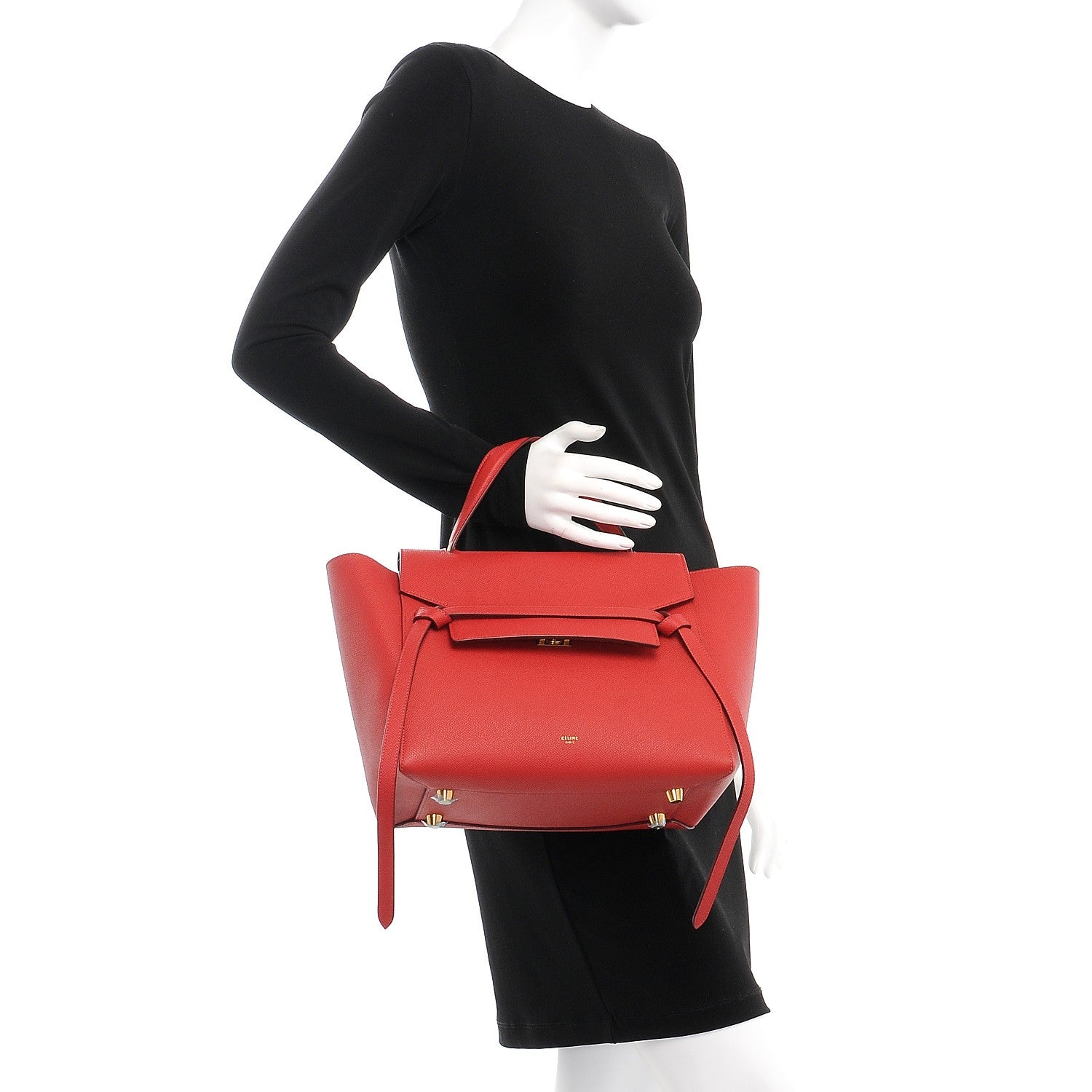 Celine Grained Calfskin Mini Belt Bag Coquelicot 3 of 8