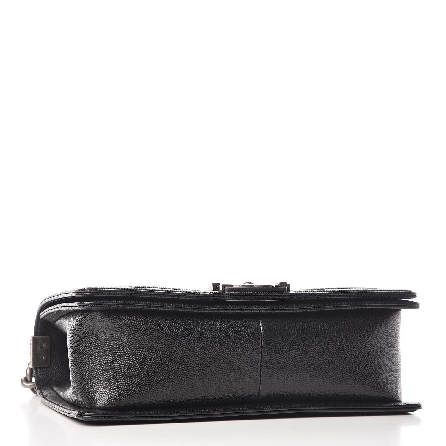 Chanel Caviar Chevron Quilted Medium Boy Flap Black 4 of 10