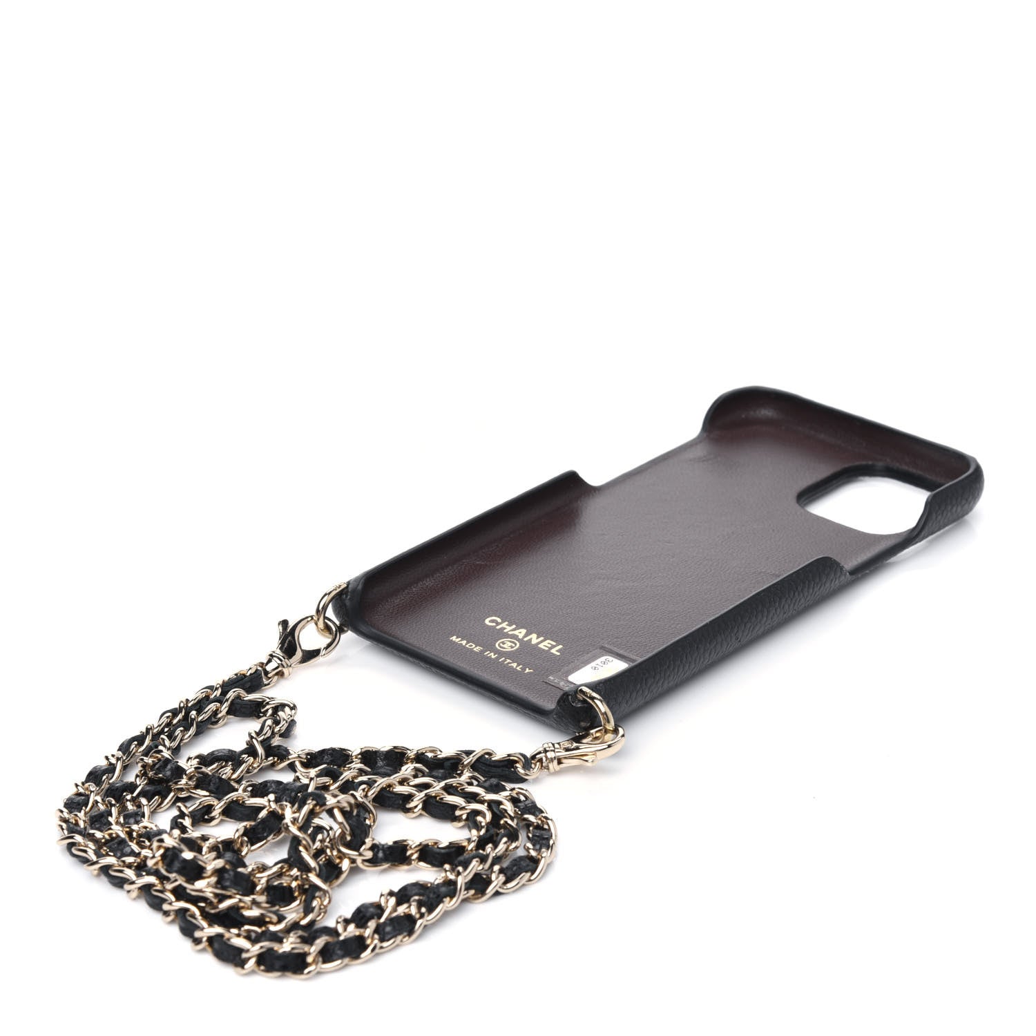 Chanel Caviar Quilted iPhone XI Pro Case With Chain Black 3 of 3