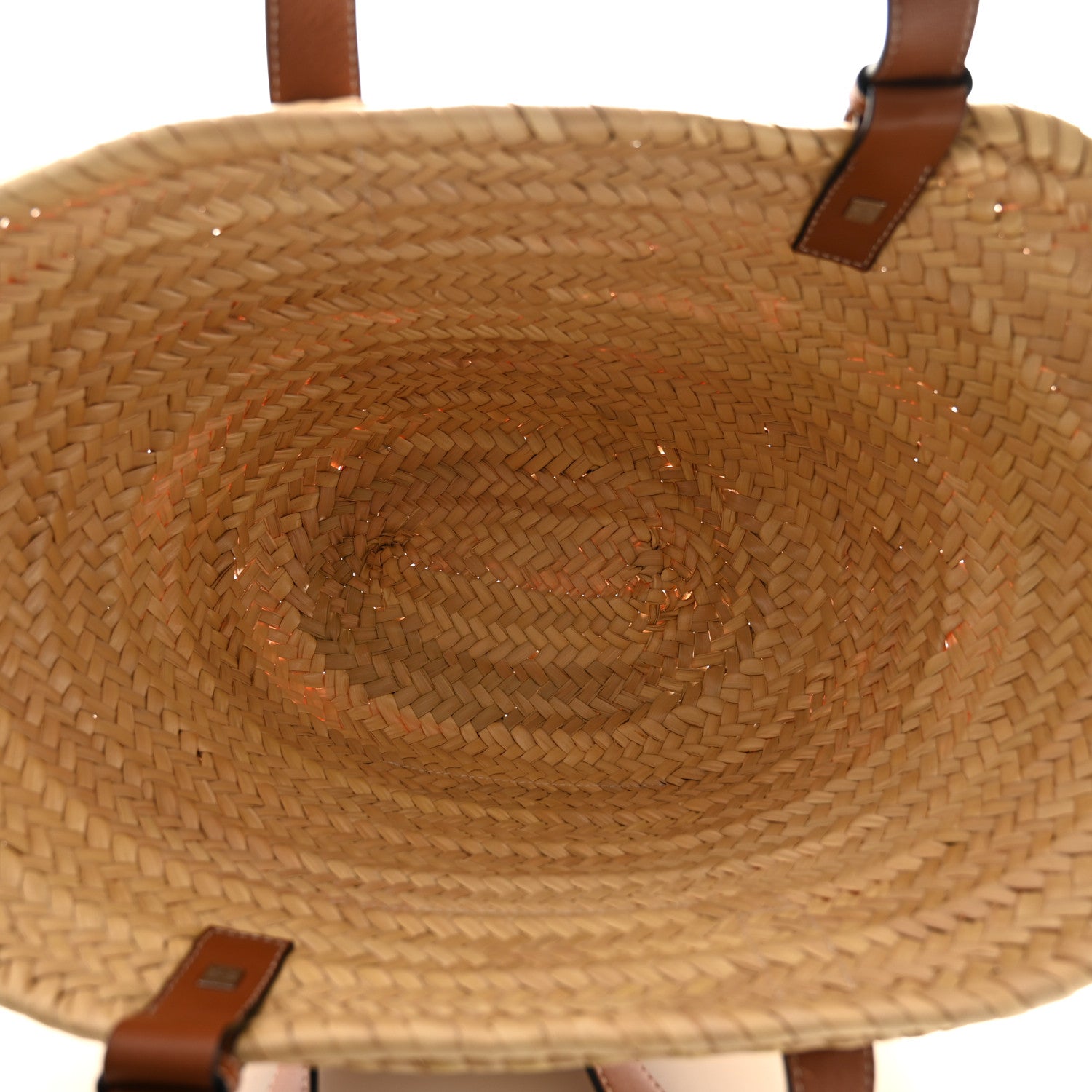 Loewe Raffia Small Basket Tote Bag Natural Tan 5 of 9