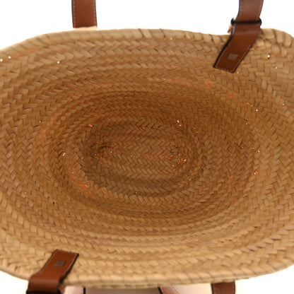Loewe Raffia Small Basket Tote Bag Natural Tan 5 of 9