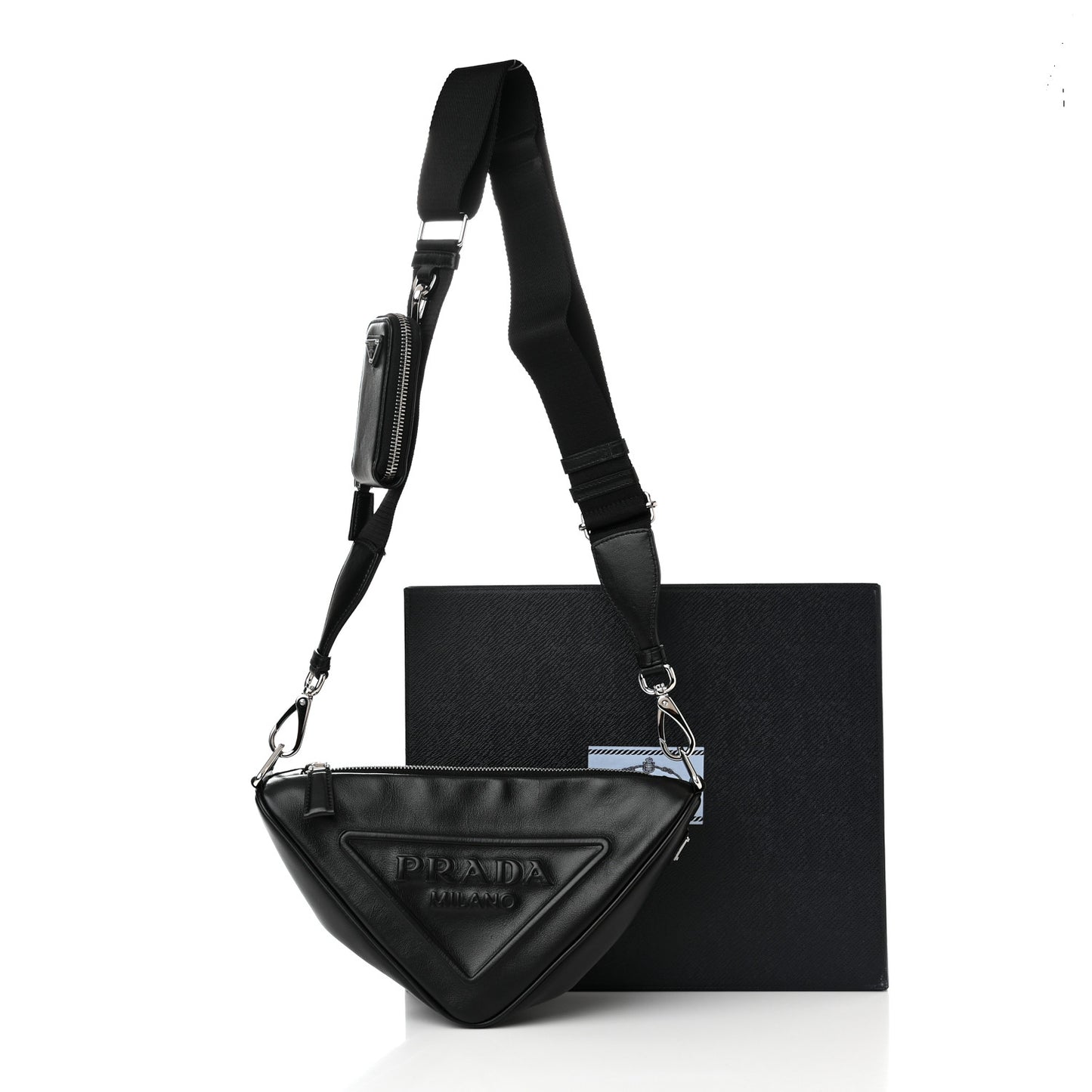 Grace Lux Triangle Shoulder Bag Black