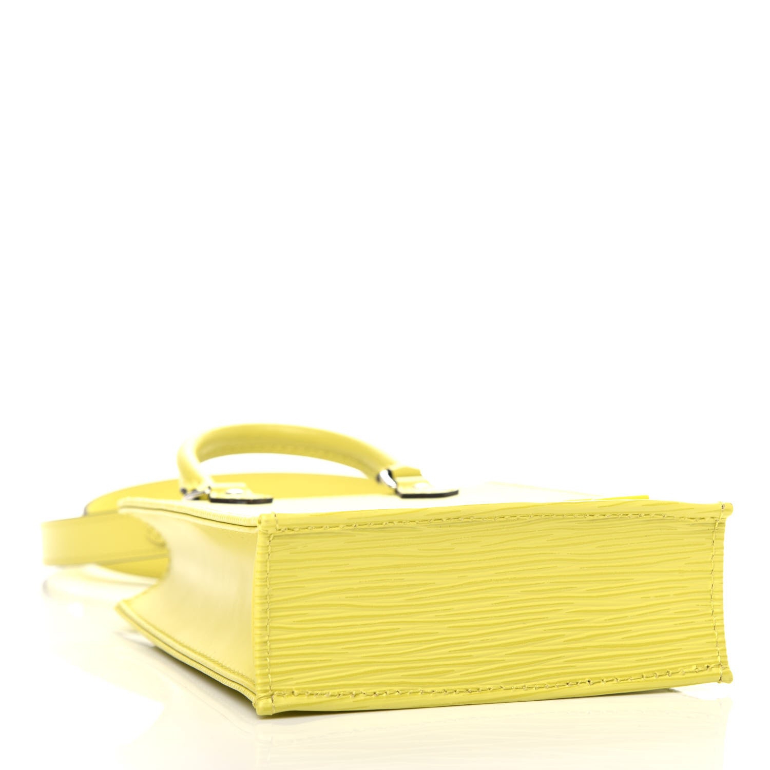 Louis Vuitton Epi Petit Sac Plat Yellow Citron 3 of 10