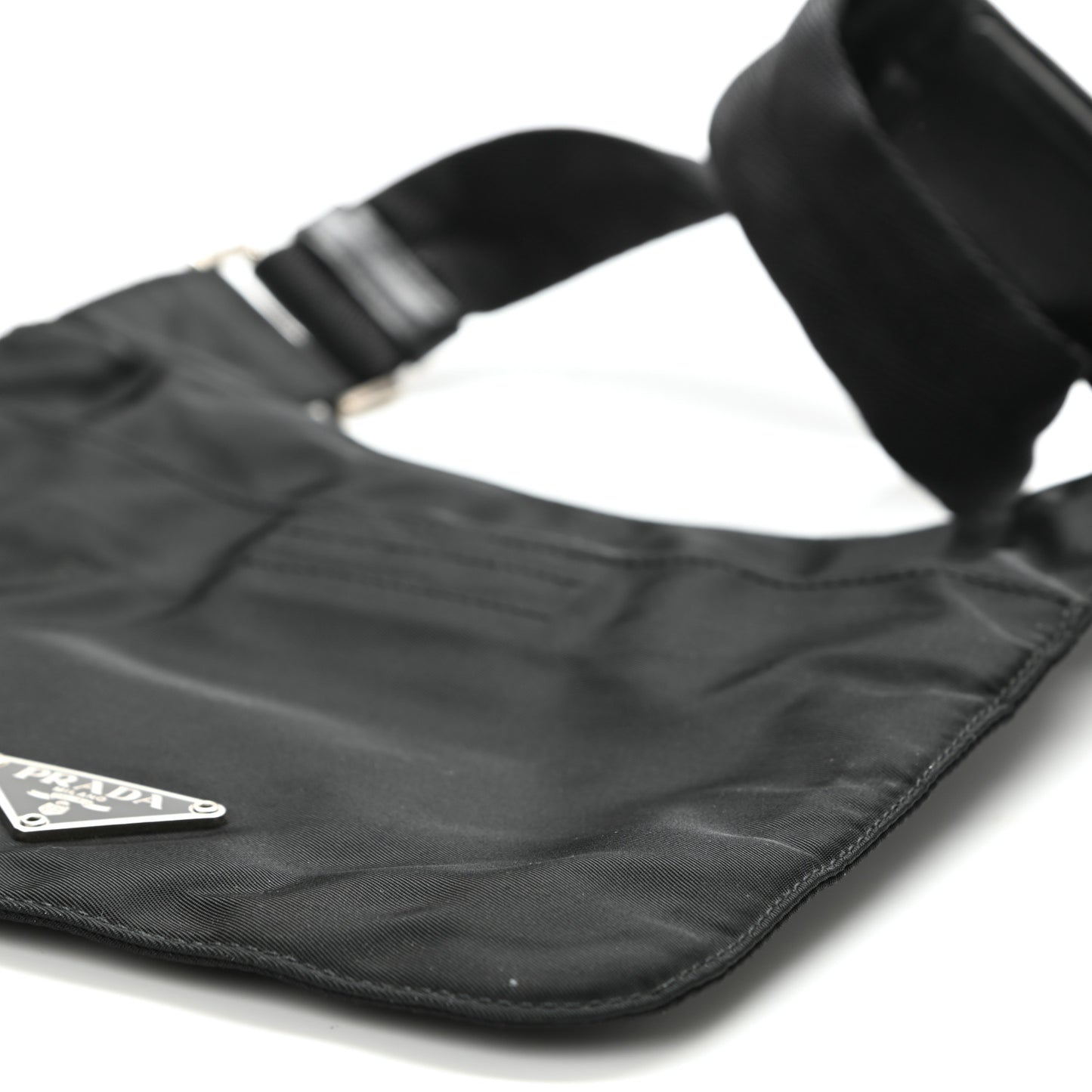 Tessuto Nylon Sport Shoulder Bag Black