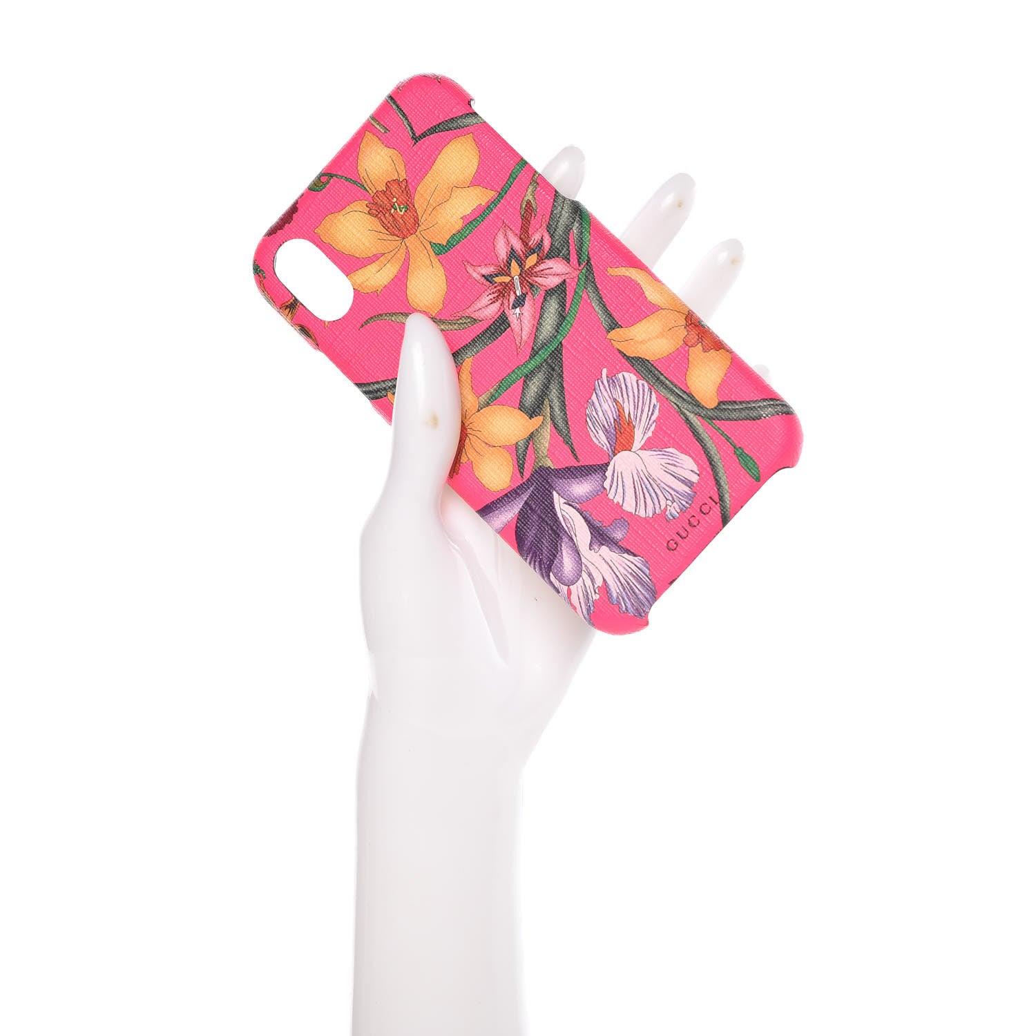 Gucci Supreme Floral Print iPhone X Case Fluorescent Fuchsia 2 of 6