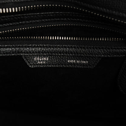 Celine Drummed Calfskin Micro Luggage Black 7 of 8