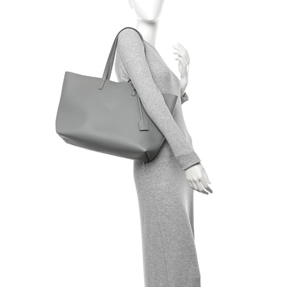 Saint Laurent Calfskin Large Shopping Tote Granite 2 of 12