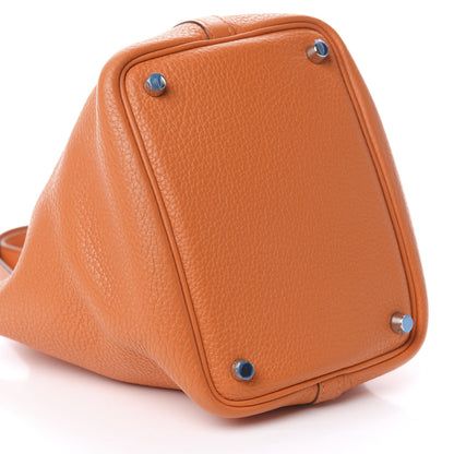 Hermes Taurillon Clemence Picotin Lock 18 PM Orange 9 of 10