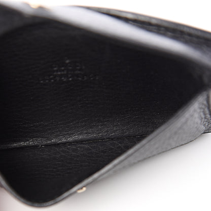 Gucci Grained Calfskin Soho Envelope Card Case Black 4 of 5