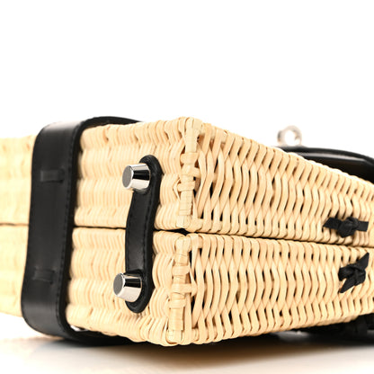Hermes Wicker Box Picnic Mini Kelly 20 Naturel Black 17 of 21