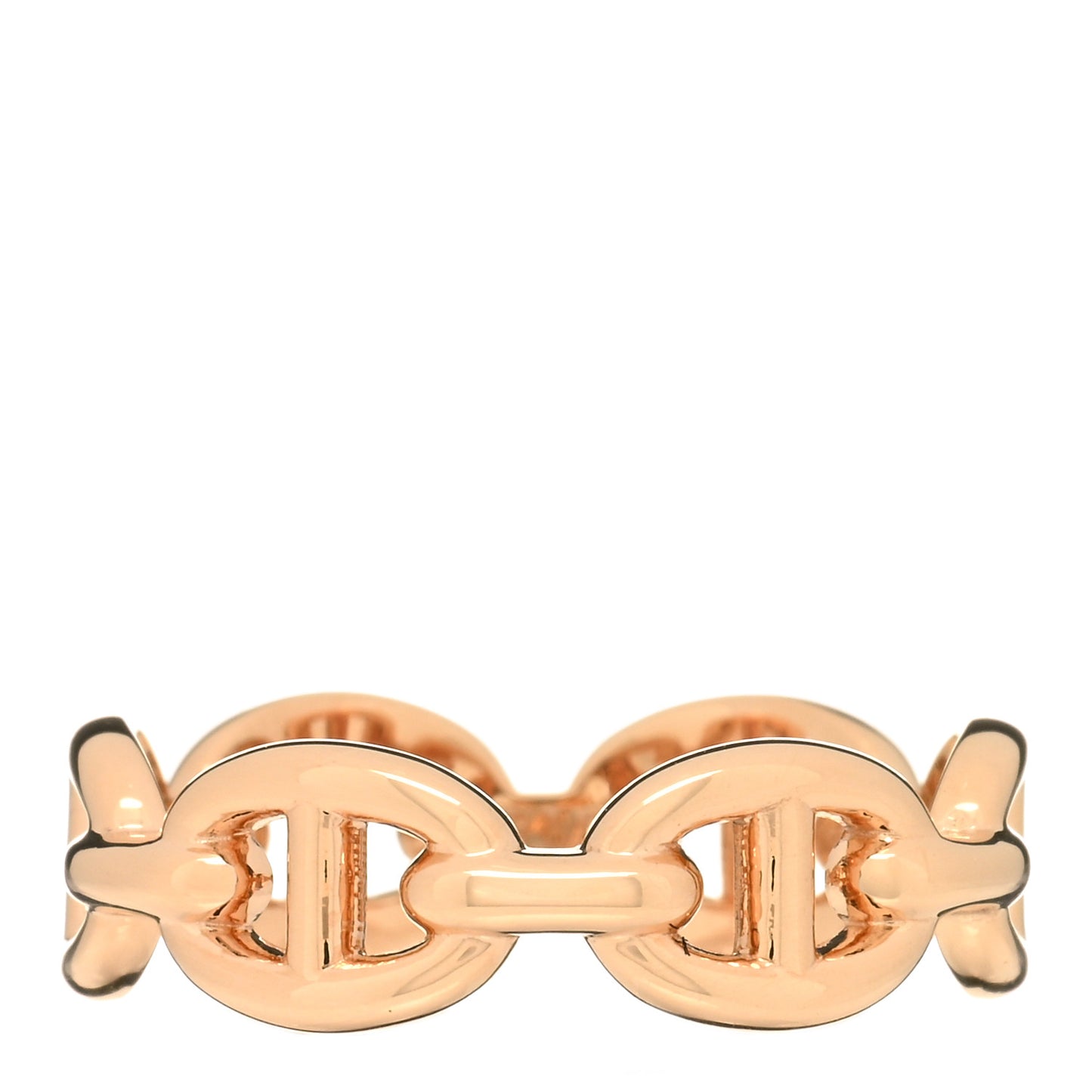 18K Rose Gold PM Chaine D'Ancre Enchainee Ring 51 5.75