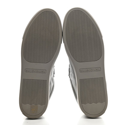 Balenciaga Grained Matte Calfskin Mens Low Top Sneakers 41 Gris Pyrite 5 of 9