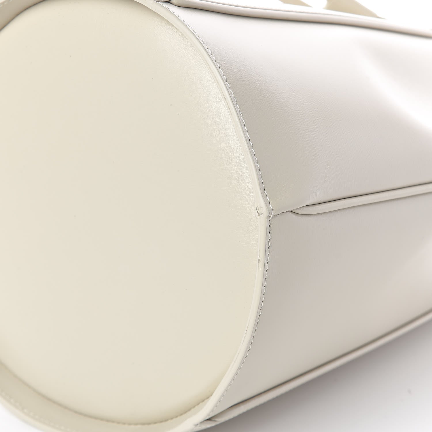 Saint Laurent Smooth Calfskin Medium Talitha Bucket Bag Vintage White 6 of 8