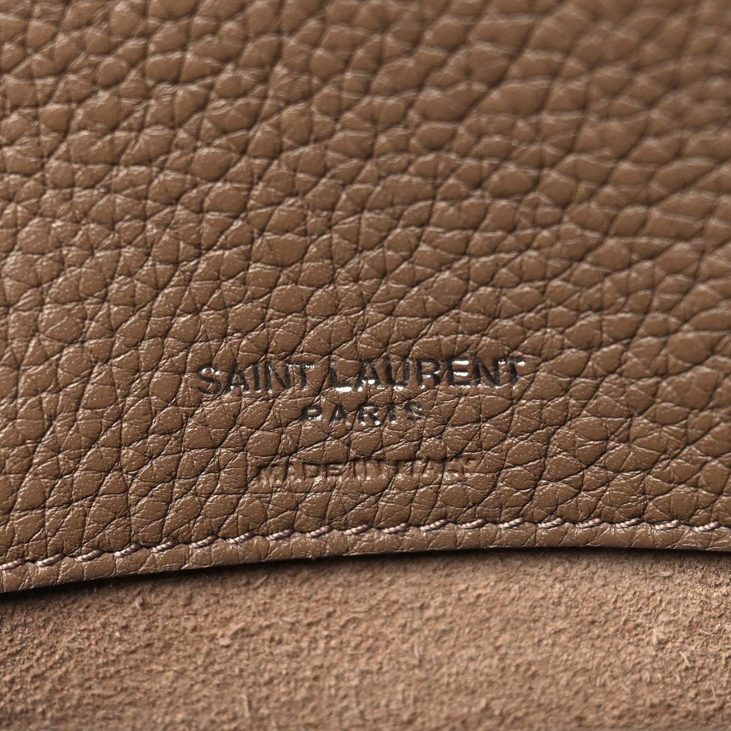 Grained Calfskin Baby Sac De Jour Souple Taupe