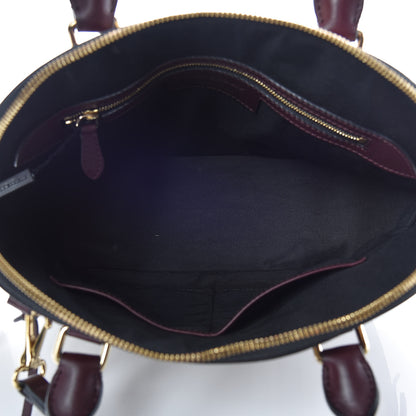 Burberry Horseferry Check Small Orchard Bowling Bag Honey Deep Claret 7 of 13