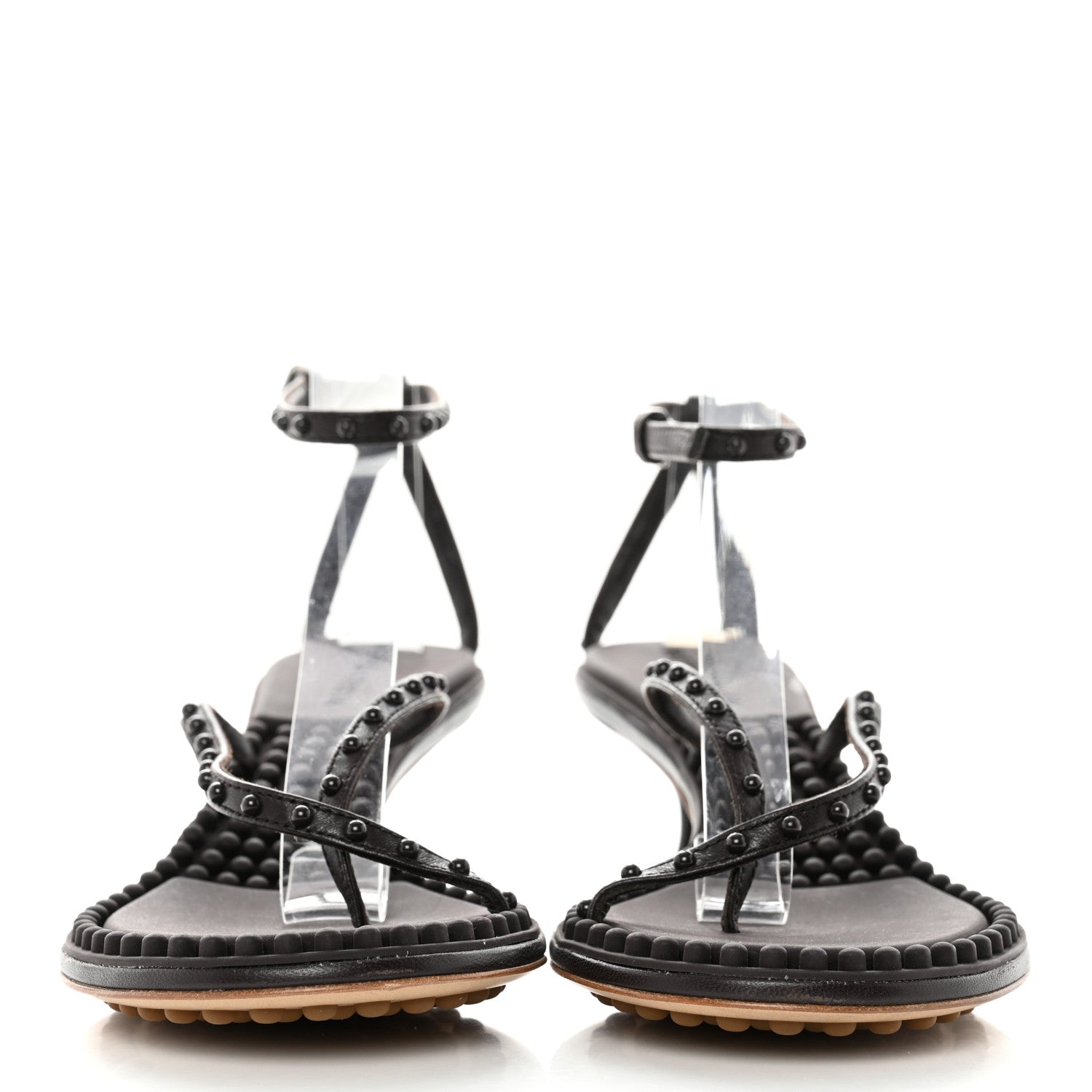 Bottega Veneta Lambskin Lagoon Bubble 55mm Sandals 35.5 Fondant 2 of 8