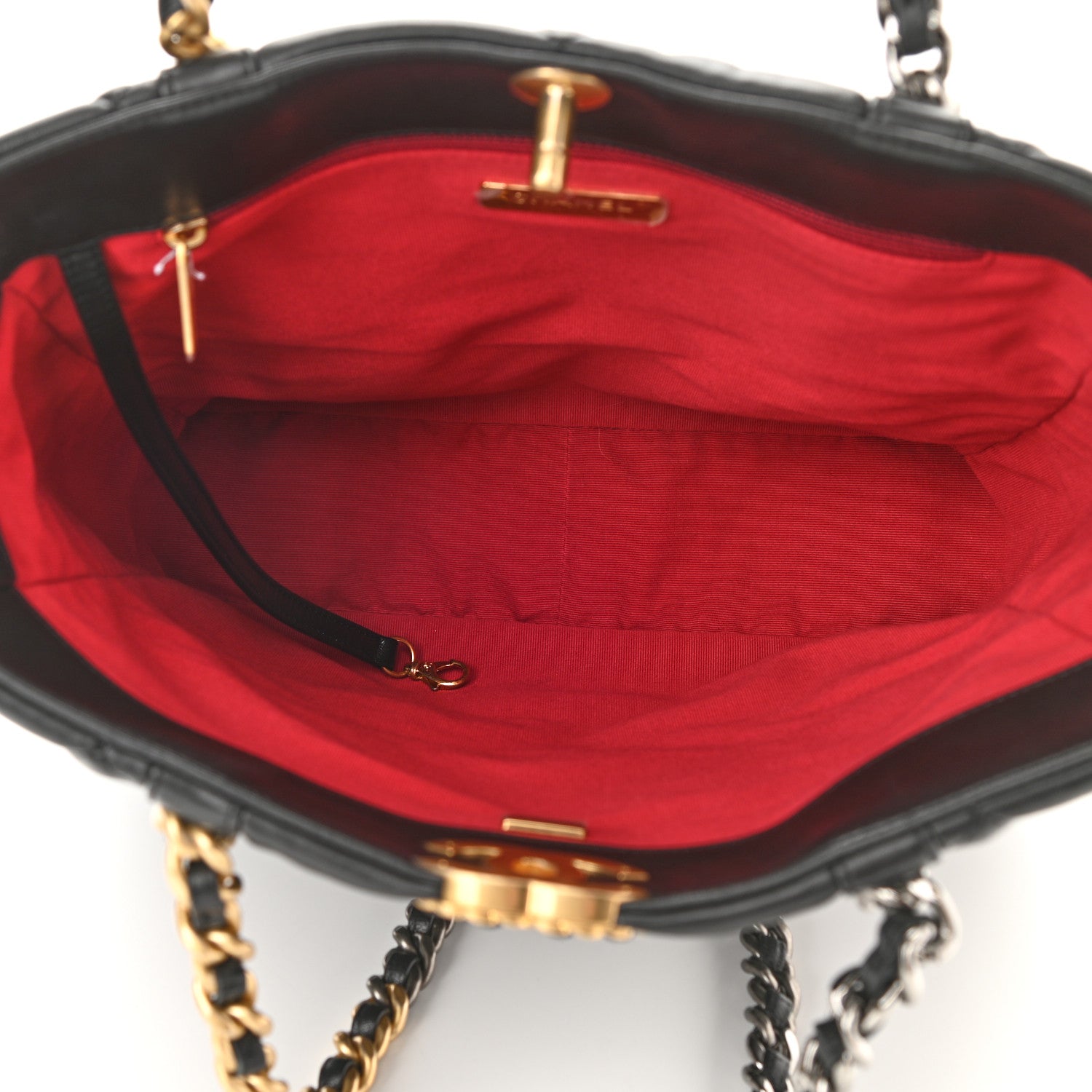Chanel Lambskin Quilted Chanel 19 Shopping Bag Black 5 of 10