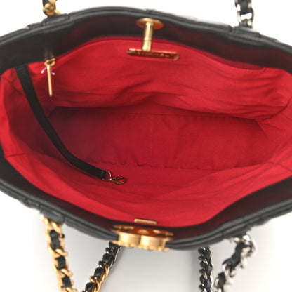 Chanel Lambskin Quilted Chanel 19 Shopping Bag Black 5 of 10