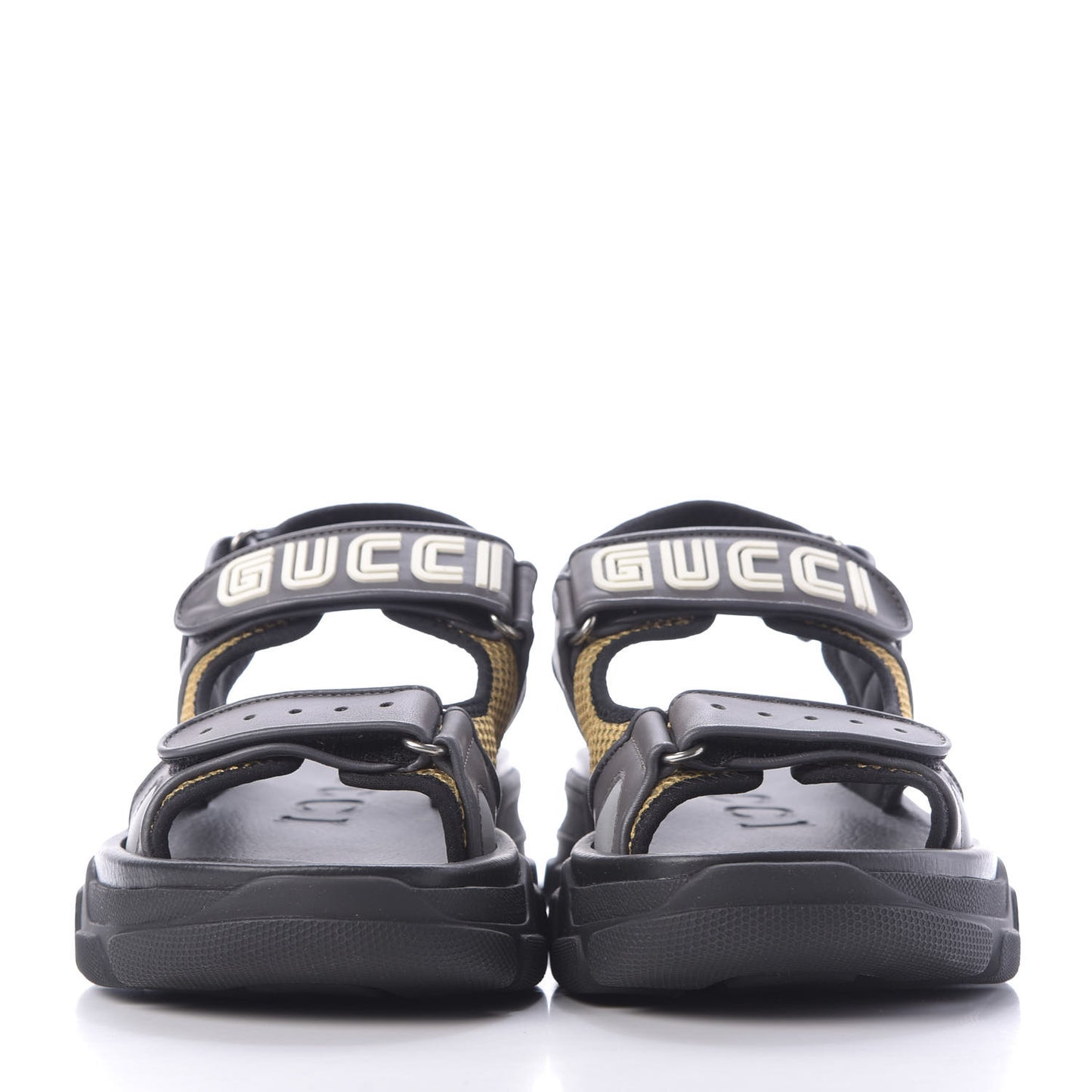 X SEGA Nappa Mesh Mens Aguru Sandals 8 Loess Black