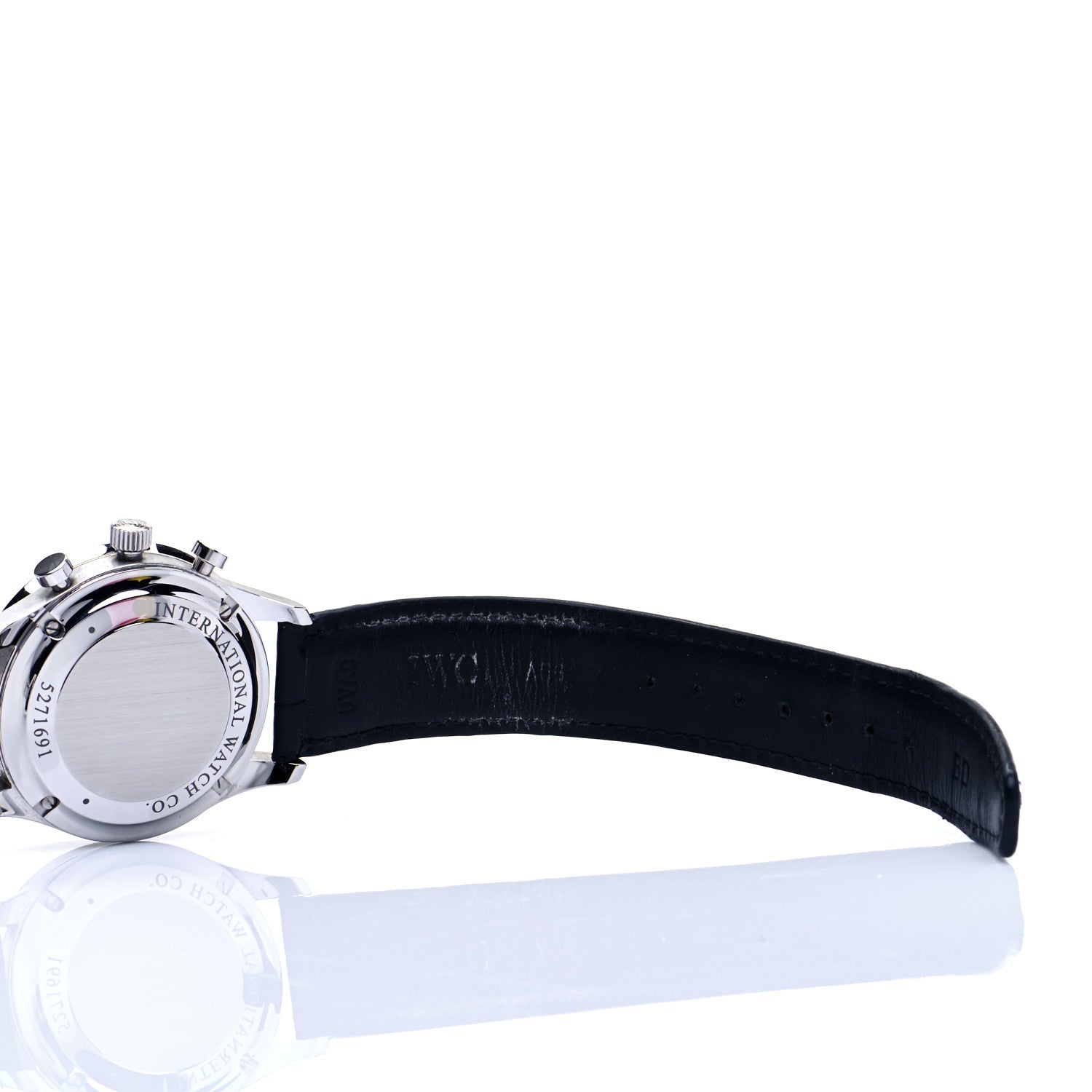 IWC Stainless Steel Alligator 41mm Portugieser Chronograph Automatic Watch IW371417 9 of 14