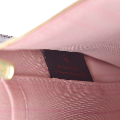 Louis Vuitton Damier Ebene Neverfull MM GM Pochette Rose Ballerine 7 of 8