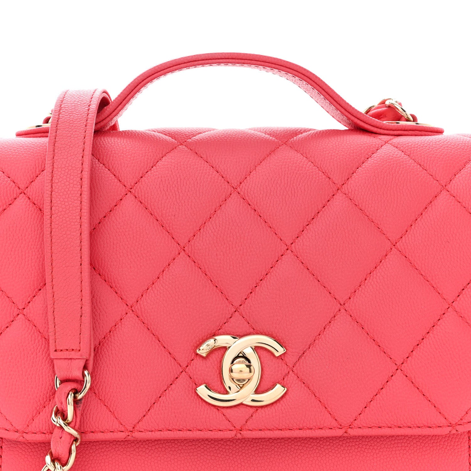 Chanel Caviar Quilted Medium Business Affinity Flap Pink 8 of 14