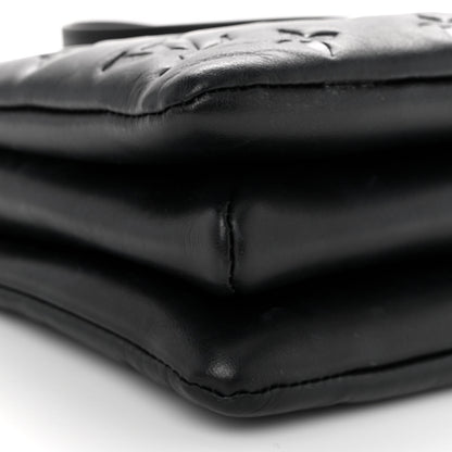 Louis Vuitton Lambskin Embossed Monogram Coussin BB Black 10 of 13