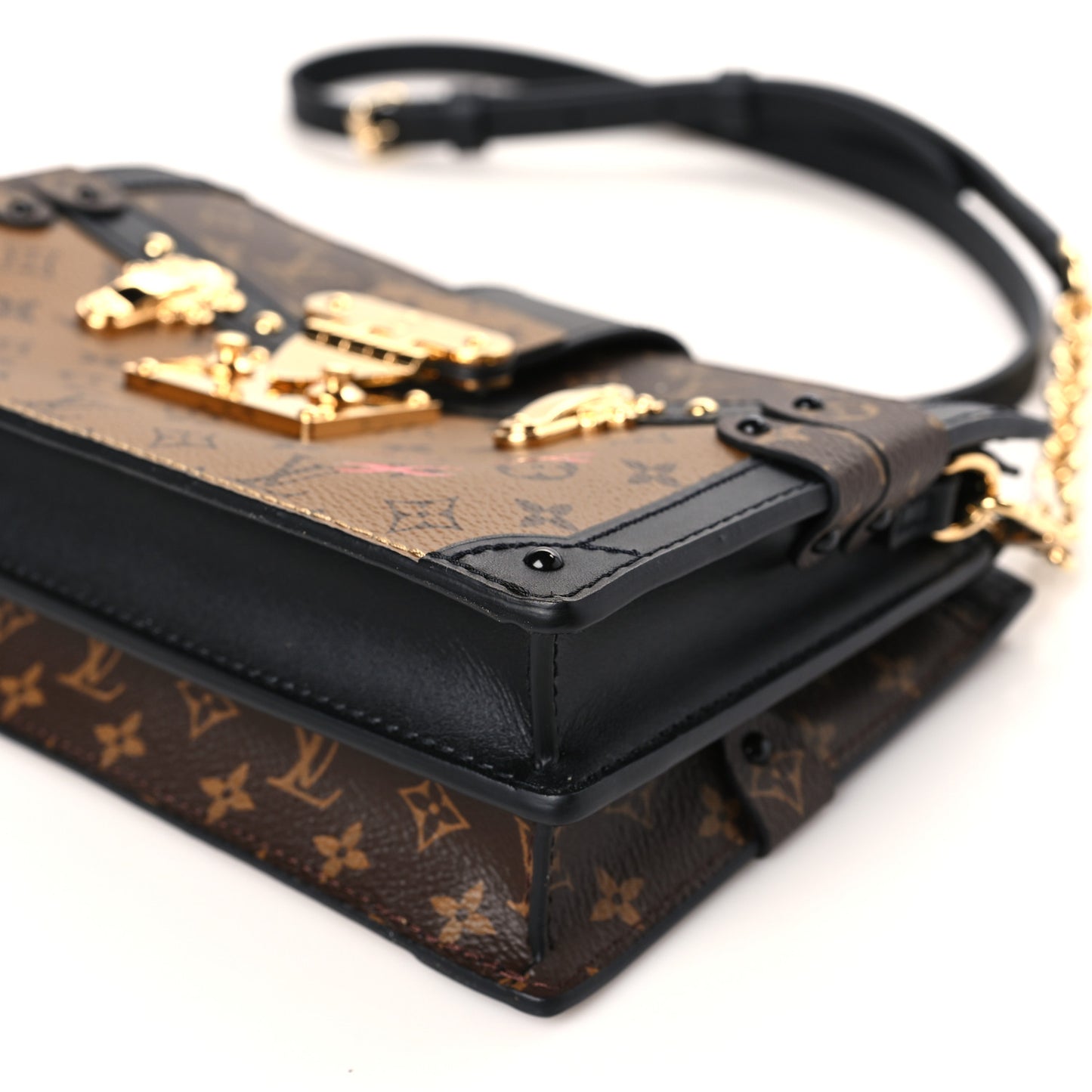Reverse Monogram Trunk Clutch