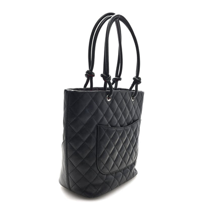 Chanel Calfskin Quilted Medium Cambon Tote Black 3 of 11