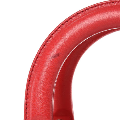 Christian Dior Lambskin Cannage Granville Polochon Coral 9 of 16