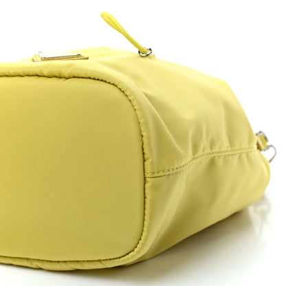 Prada Saffiano Tessuto Nylon Bucket Wristlet Girasole 10 of 10