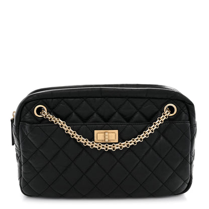 Chanel Aged Calfskin Quilted Medium Reissue Camera Case Black 1 of 10