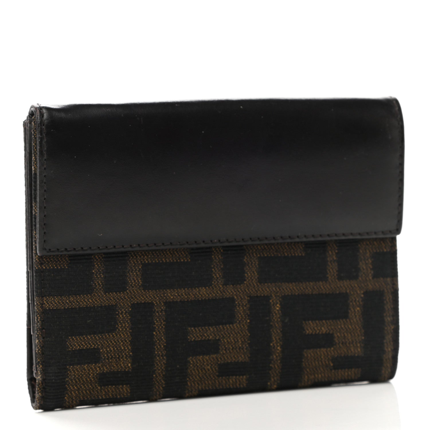 Fendi Zucca Compact Wallet Tobacco 3 of 8