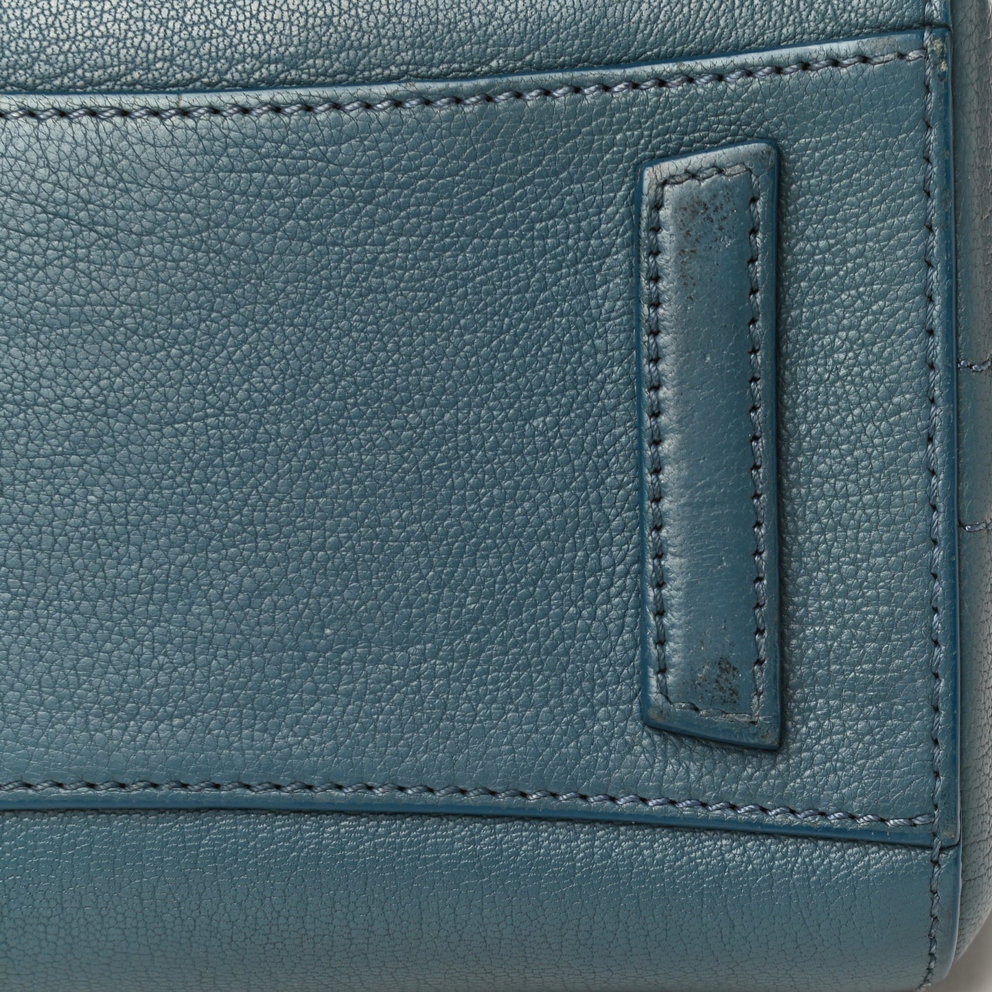 Sugar Goatskin Mini Antigona Oil Blue