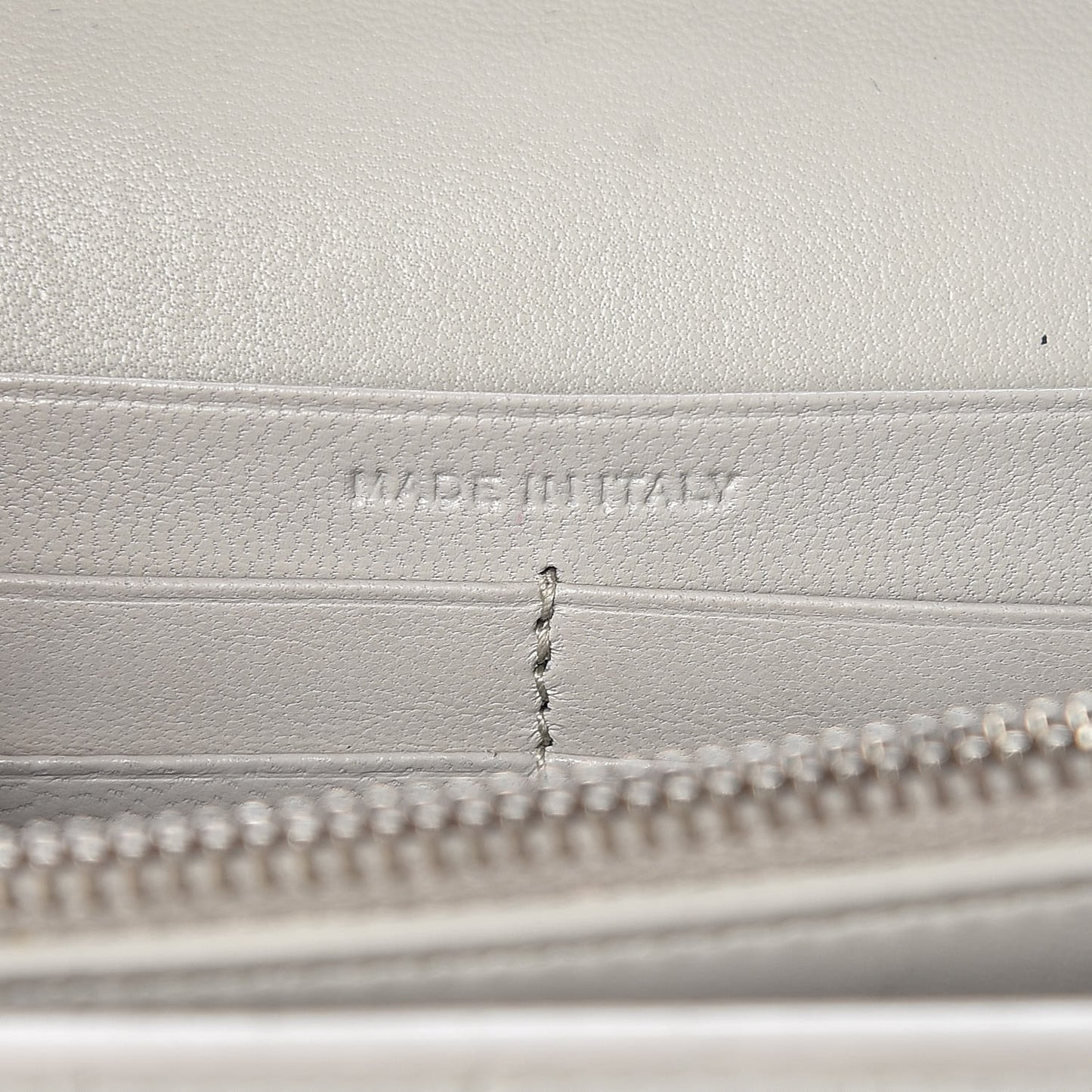 Calfskin Crocodile Embossed Monogram Kate Wallet on Chain Perle