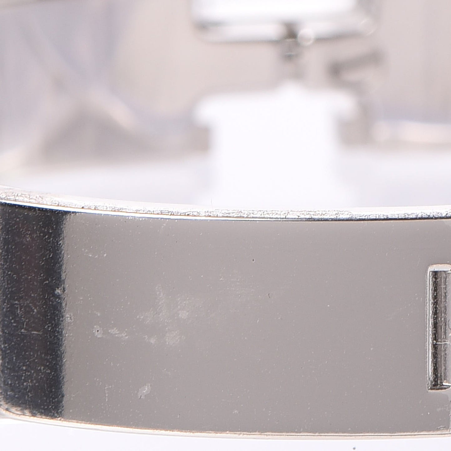 Enamel Narrow Clic Clac H Bracelet GM Rose Saumon