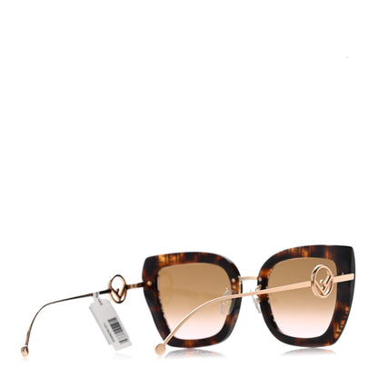 Fendi Acetate Metal F is Fendi FF Square Cat Eye Sunglasses FF 0424/F/S Havana 4 of 7
