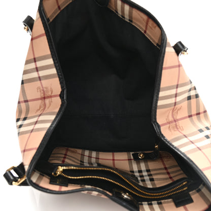 Burberry Haymarket Check Small Canterbury Tote Black 5 of 12