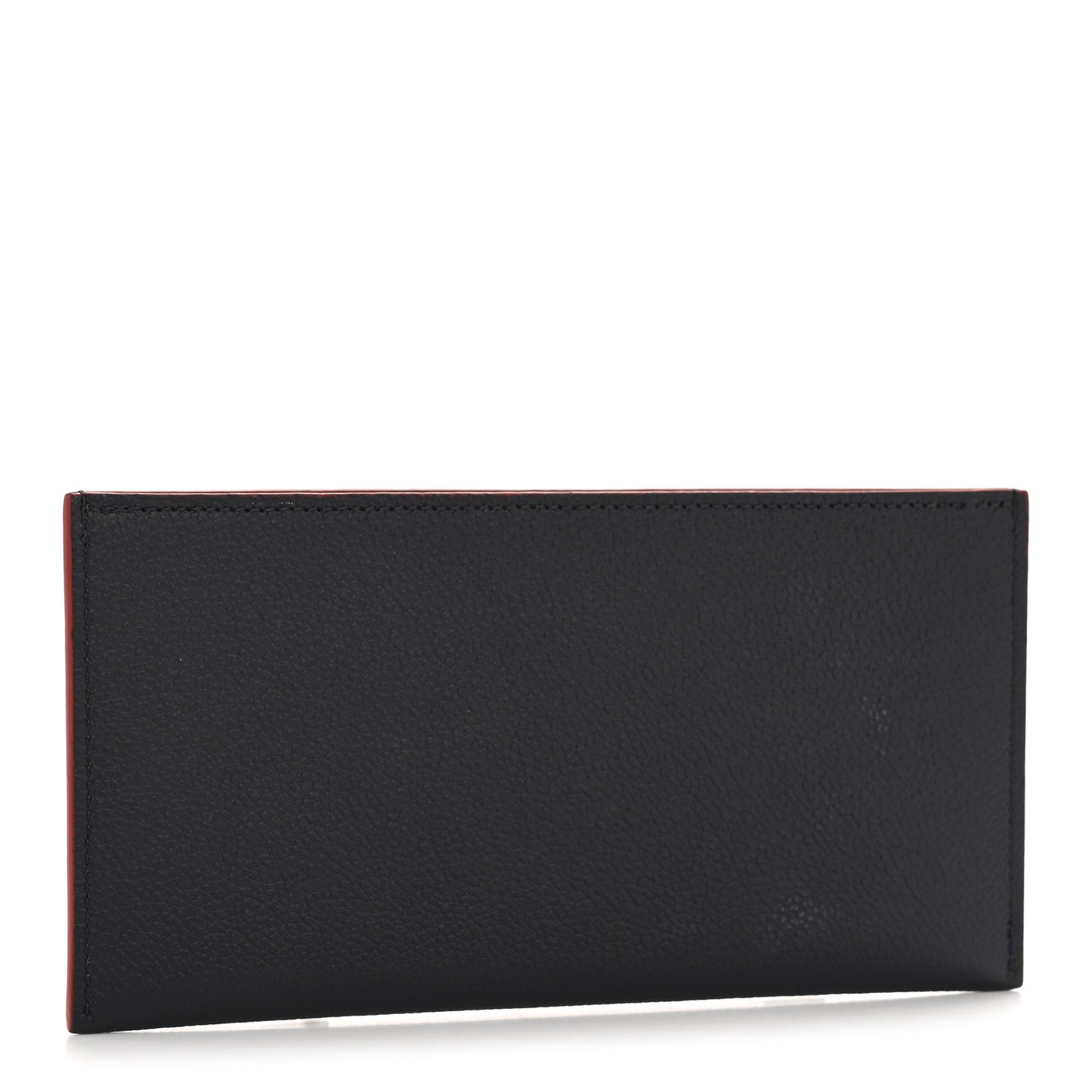Calfskin Felicie Chain Wallet Card Holder Insert Marine Rouge