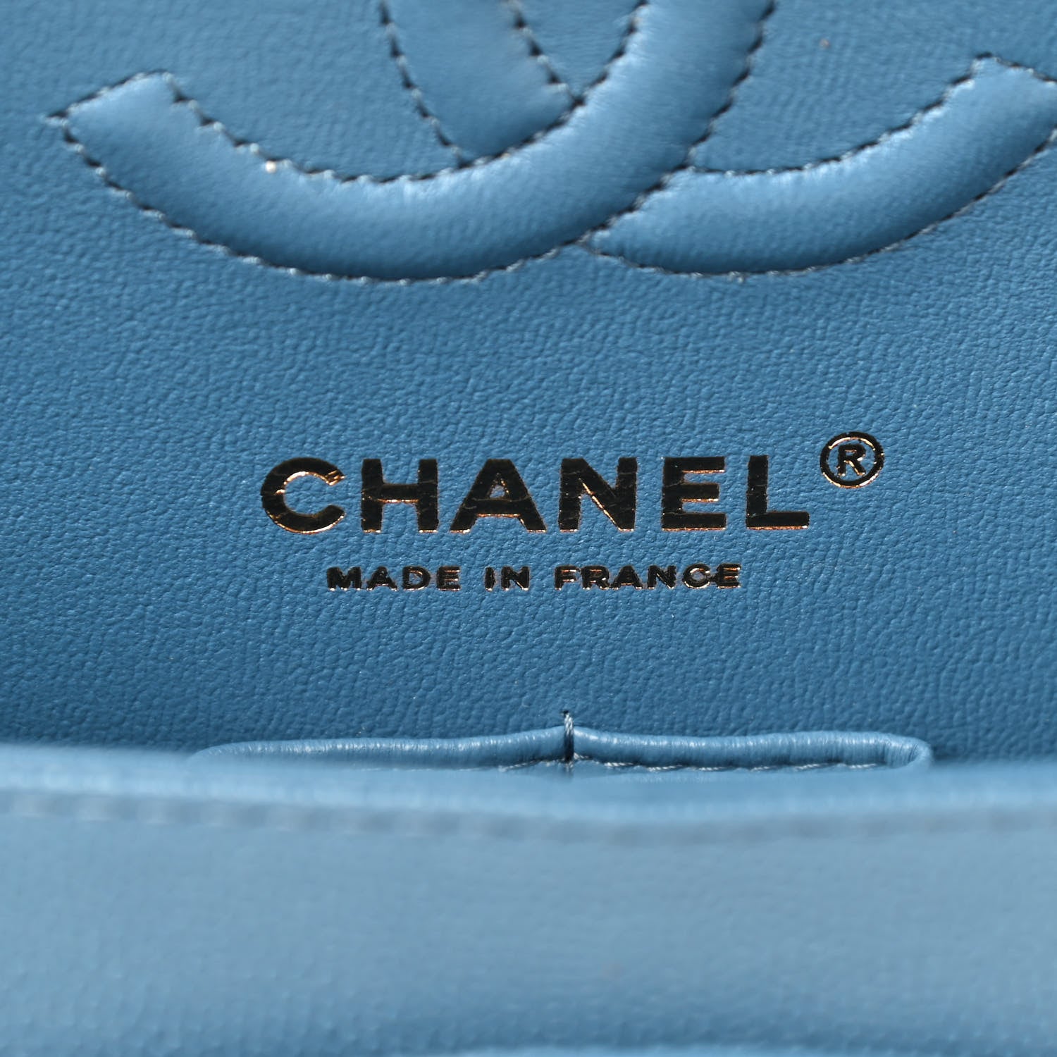 Chanel Caviar Quilted Small Double Flap Blue 8 of 9