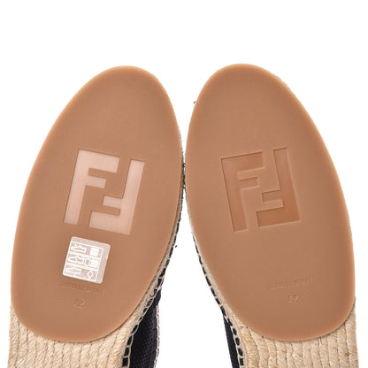 Fendi Knit Pearlescent Espadrille 42 Black 6 of 9