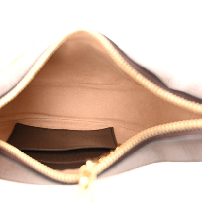 Gucci Monogram Jumbo GG Textured Dollar Calfskin Web Mini Ophidia Half Moon Hobo Camel Ebony New Acero 5 of 10