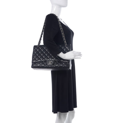 Chanel Caviar Quilted Maxi Single Flap Black 2 of 14