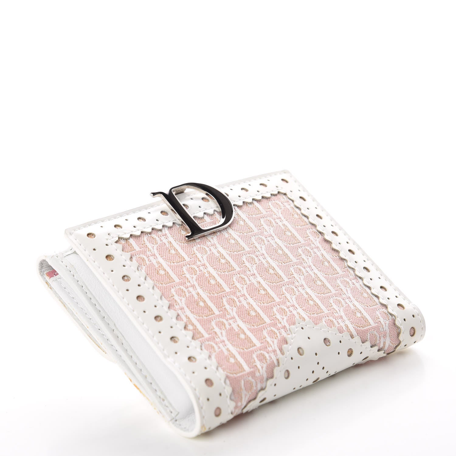 Christian Dior Monogram Compact Wallet Rose Clair 4 of 14