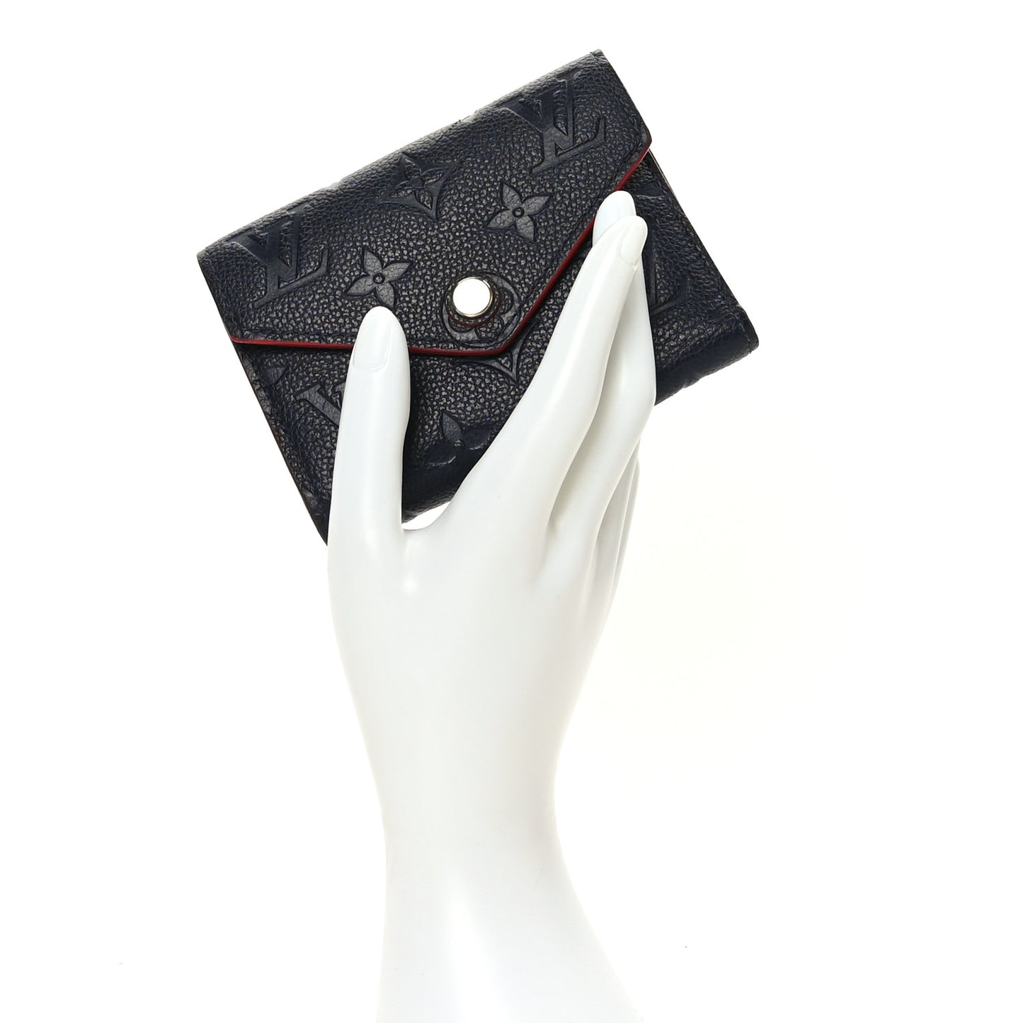 Empreinte Victorine Wallet Marine Rouge