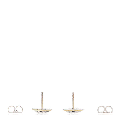 David Yurman Sterling Silver 18K Yellow Gold Cable Heart Earrings 3 of 5
