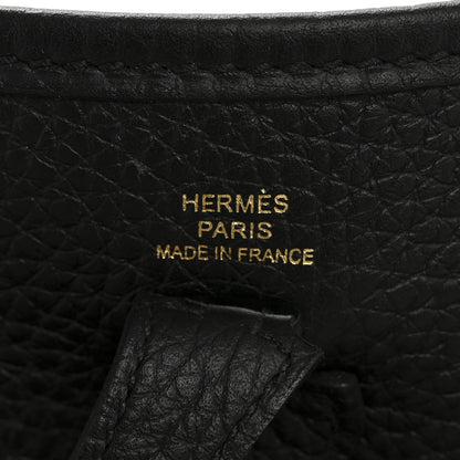 Hermes Taurillon Clemence Evelyne TPM Black 6 of 11
