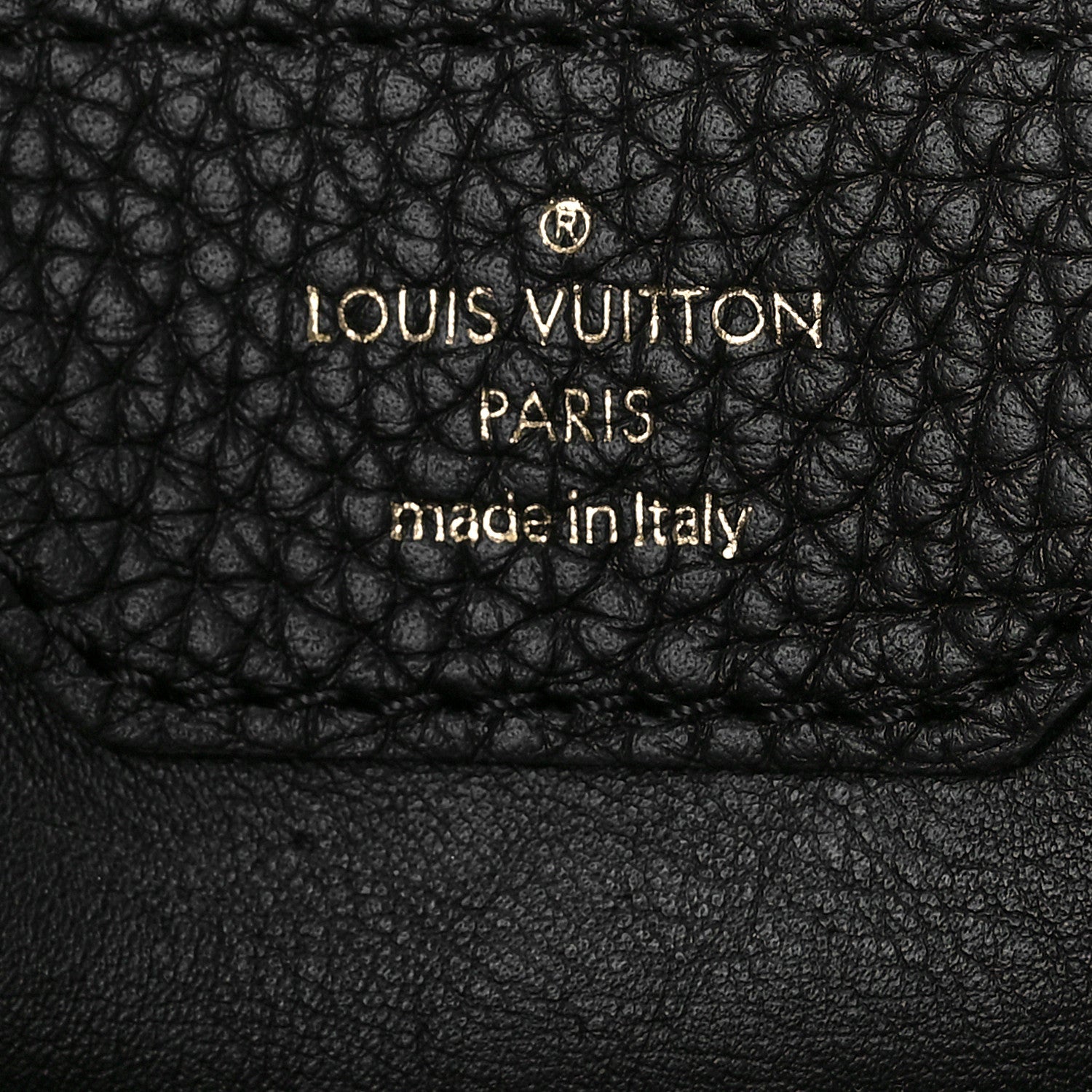 Louis Vuitton Taurillon Capucines MM Black Arizona Beige Ruby Red 6 of 7